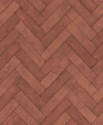 Rasch non-woven wallpaper 499148 brick look red brown