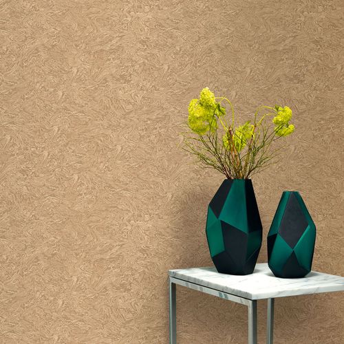 Non-woven wallpaper Elle stone look gold metallic 10330-30