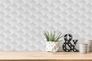 Non-woven wallpaper 3D look cubes light grey 38963-1 1