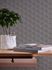 Non-woven wallpaper 3D look cubes lines dark grey 38963-2 5