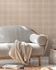 Non-woven wallpaper checkered textile look brown 38664-1 6