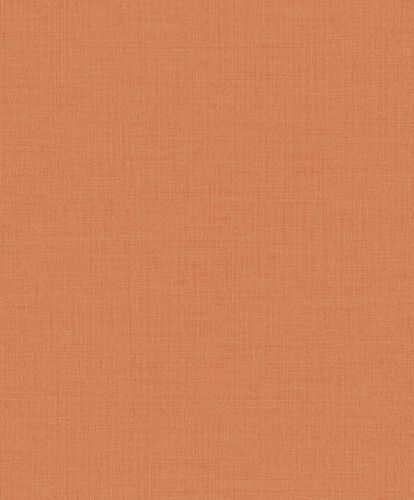 Non-Woven Wallpaper Plain Linen Look Orange MN1008