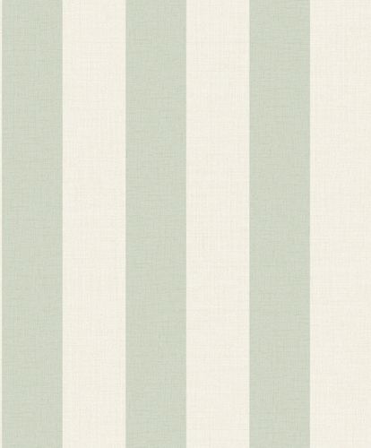 Non-Woven Wallpaper Striped Cream Green MN4009