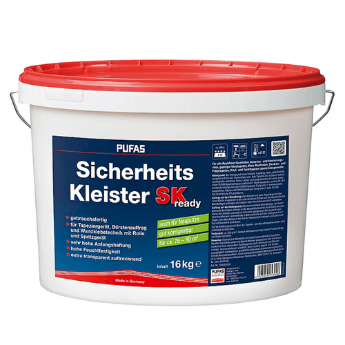PUFAS Sicherheits-Kleister SK ready 16 kg Tapeten