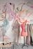 Digital Print Ballerina Painted White Pink Blue Red ML2201 1