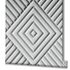 Non-woven wallpaper 3D effect diamond graphic grey 34481 4