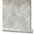 Non-woven wallpaper 3D look geometric grey cream 81622 3