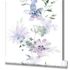 Non-woven wallpaper flowers white purple blue 81625 4