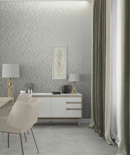 Non-woven wallpaper graphic beige gold metallic 82407