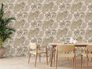 Non-woven wallpaper leaves beige cream gold 39355-1 7