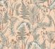 Non-woven wallpaper tropical leaves orange cream 39434-2 2