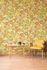 Non woven wallpaper floral pattern orange green 39535-5 1