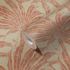 Non-woven wallpaper floral beige orange glitter 39501-3 5