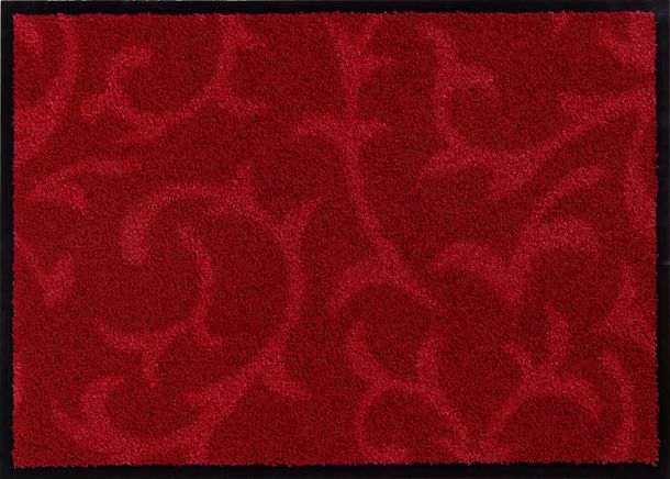 Tuermatte-Schmutzfangmatte-Schoener-Wohnen-Broadway-50x70cm-Ranken-Rot-63219329