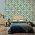 Non-woven wallpaper jungle cream turquoise orange 10390-18 1