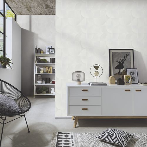 Non-woven wallpaper texture pattern cream 10392-31