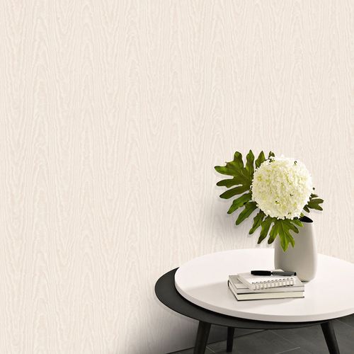 Non-woven wallpaper grain pink cream metallic 10291-05