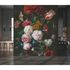 Fototapete Blumen Vase Vintage Grau Rot 2503V-11 Raum 1