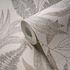 Non-woven wallpaper leaves beige gold metallic 39654-5 3