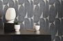 Non-woven wallpaper leaves abstract beige black 39658-3 6