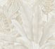 Non-woven wallpaper leaves textile look beige white 39647-4 2