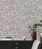 Non-woven wallpaper 3D stone dark grey white 38815-2 1