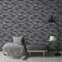 Non-woven wallpaper brick look grey anthracite 38812-4 1