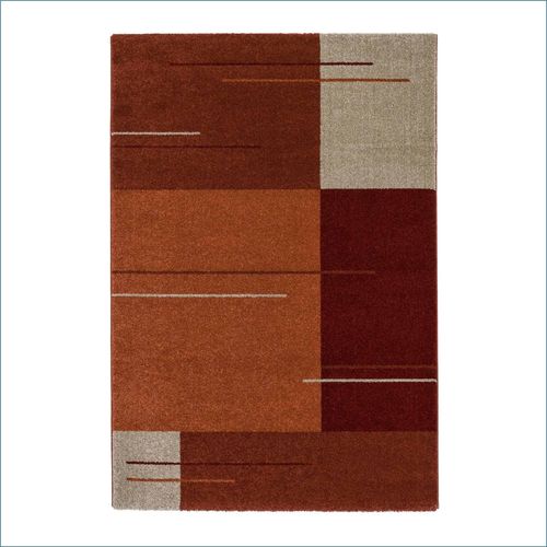 Teppich Samoa Grafisch rot Hochflor Webteppich Astra