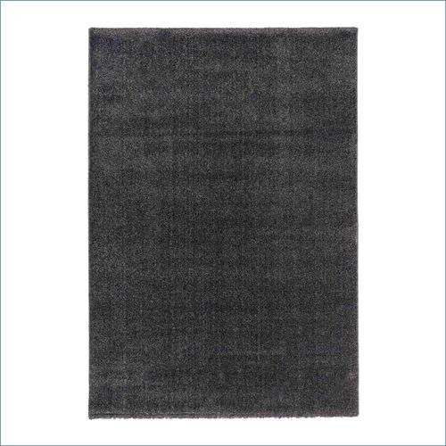 Savona rug plain anthracite high-pile carpet Astra