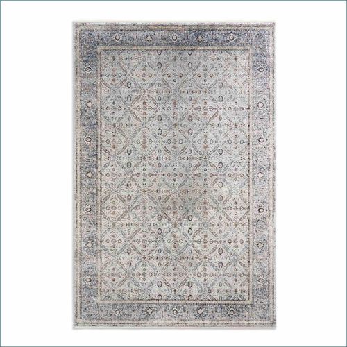 Teppich Scala Bordüre Orientalisch blau grau Kurzflor Astra