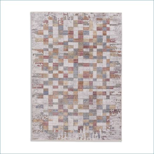 Carpet Calea box gray red orange blue Astra rug