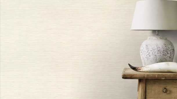 Vliestapete Rasch Holzoptik Einfarbig Creme 866452