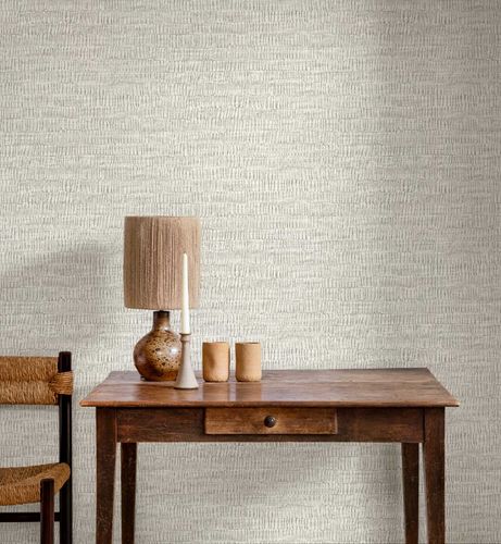 Non-woven wallpaper Rasch wood look grey silver 720617