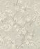 Non-woven wallpaper Rasch flowers grey gold 456752 2