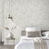 Non-woven wallpaper leaves tropical grey white 10416-10 1