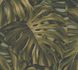 Non-woven wallpaper leaf pattern jungle green 39701-1 2