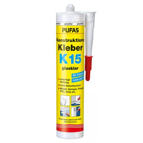 Pufas Construction Adhesive K15 crystal clear