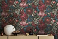 Non-woven wallpaper Michalsky floral red green 39979-1