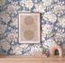 Non-woven wallpaper flowers vintage blue beige 39607-1 1