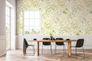 Non-woven wallpaper leaves Skandi cream green 39693-2 1