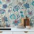 Non-woven wallpaper watercolour white grey blue 39695-3 1