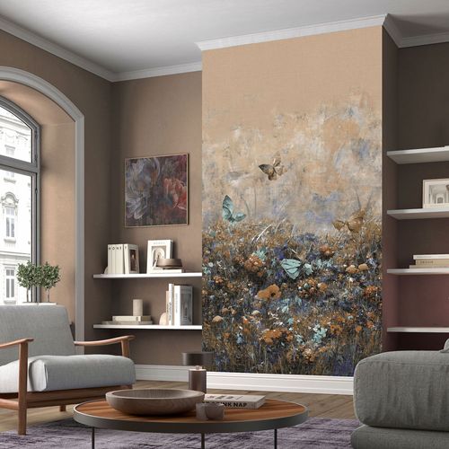 Wall mural Guido Maria Kretschmer flower meadow beige