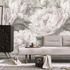 Wall mural Guido Maria Kretschmer floral grey cream 1