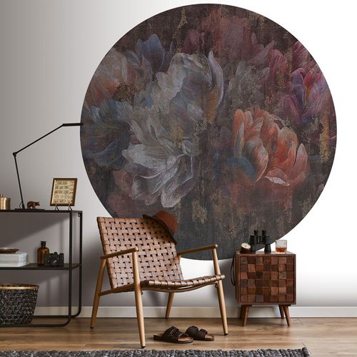 Wall mural round Guido Maria Kretschmer painting red