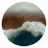 Wall mural round Guido Maria Kretschmer sea brown blue 2