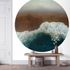 Wall mural round Guido Maria Kretschmer sea brown blue 4