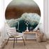 Wall mural round Guido Maria Kretschmer sea brown blue 1