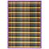 Synthetic carpet 160 x 230 cm checkered bamboo look colorful 1