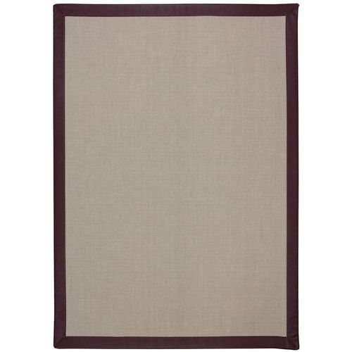 Teppich Flachgewebe Textilrücken 140 x 200 cm creme braun