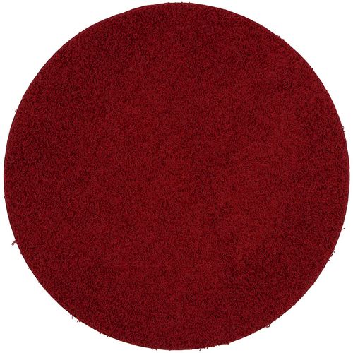 Teppich-Shaggy-rund-100-cm-rund-rot-63222058